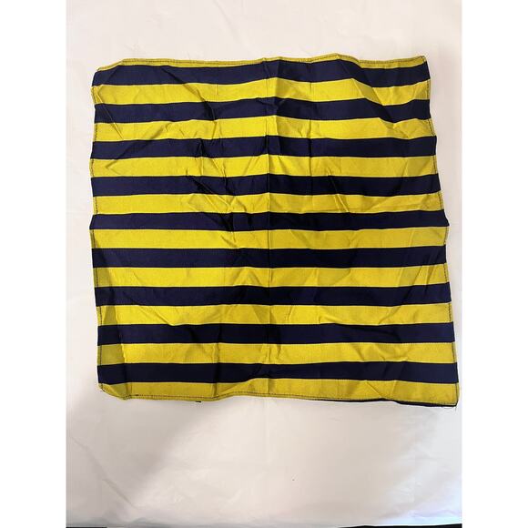 RUGBY Silk Hand Made in Italy Pocket Scarf - 12" x 12" - Picture 3 of 5